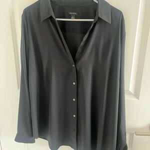 $20 Ann Taylor Black Blouse with Collar